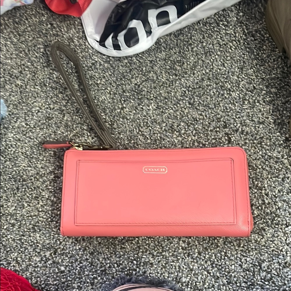 Coach Coral Wristlet Wallet